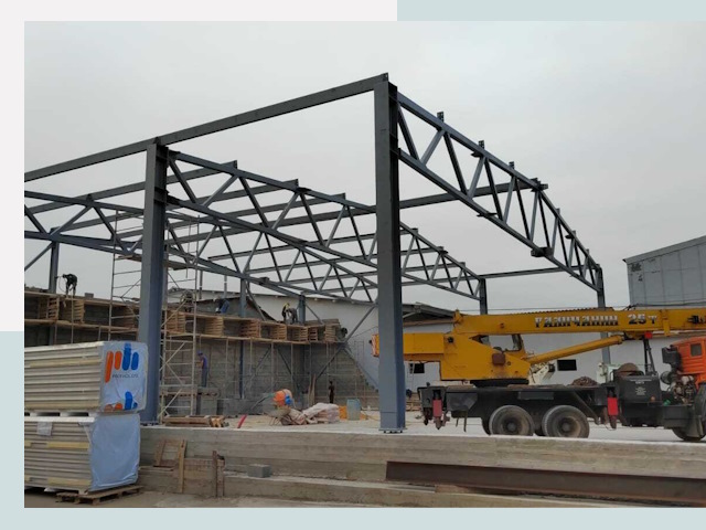 Строительство цехов в Асбесте