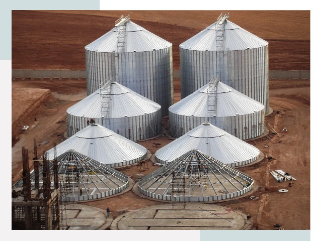 Строительство зерновых силосов в Асбесте