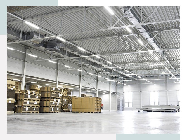 Освещение ангаров в Асбесте